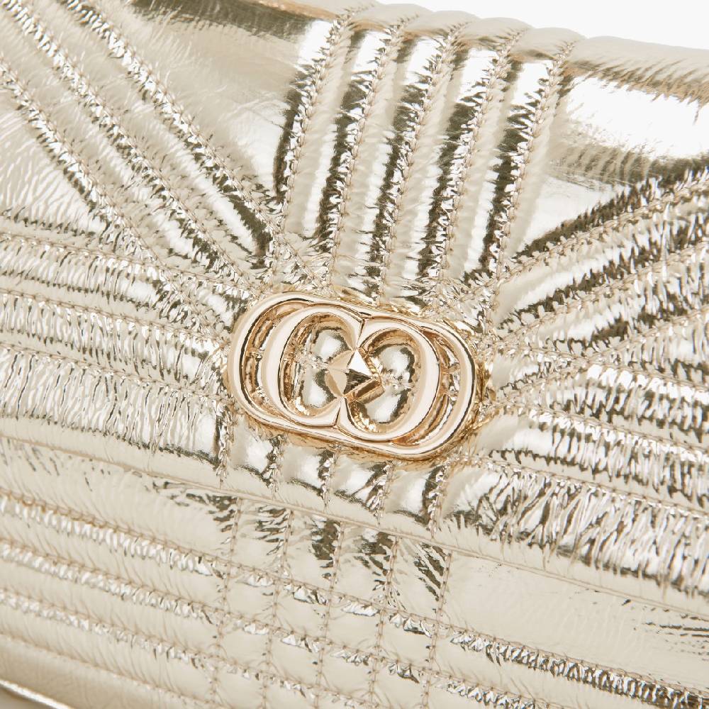 La Carrie BORSA A MANO SHINY GOLD In Vendita