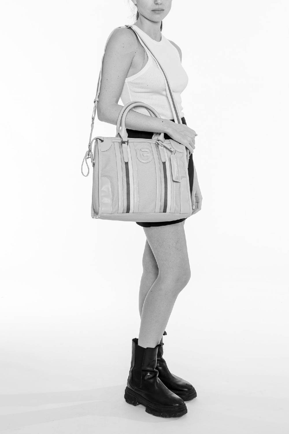 L.Pucci Asmara Stripes Canvas Beige Promozione Limitata