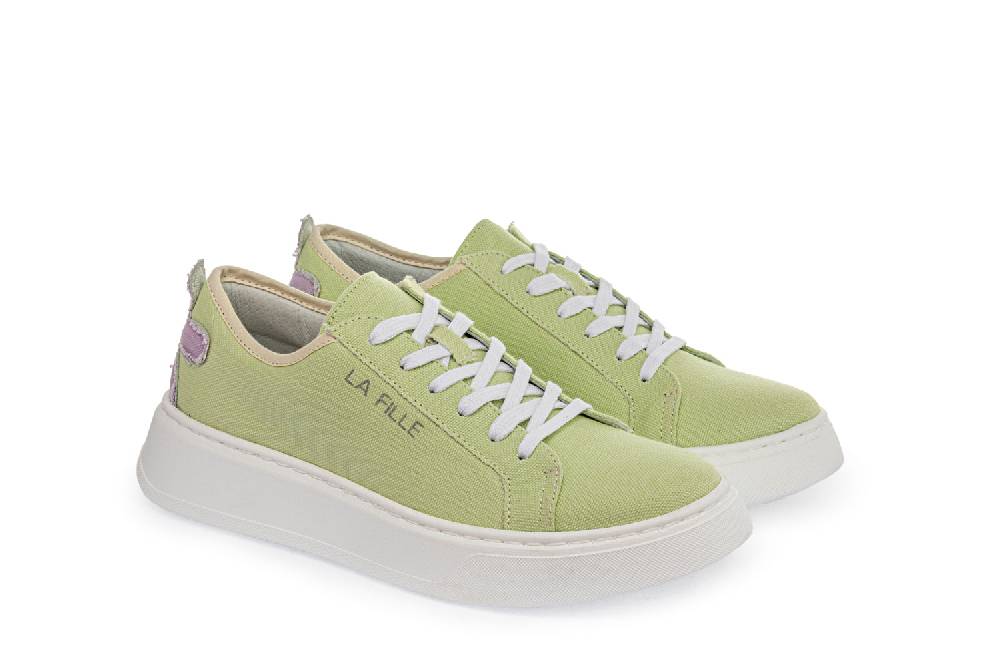 L.Pucci Sneakers P91222C Water Green-Lilac Consegna Veloce