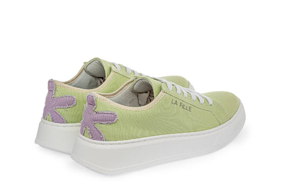 L.Pucci Sneakers P91222C Water Green-Lilac Consegna Veloce