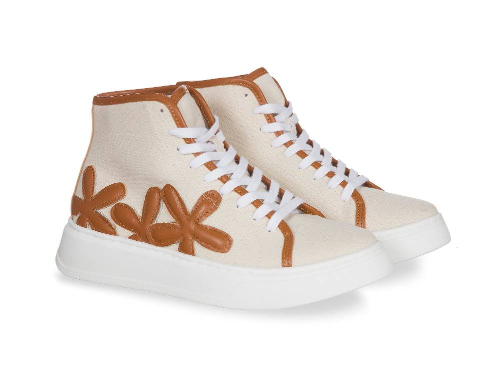 L.Pucci Basket P91223C Ecru-Camel Affare Del Giorno