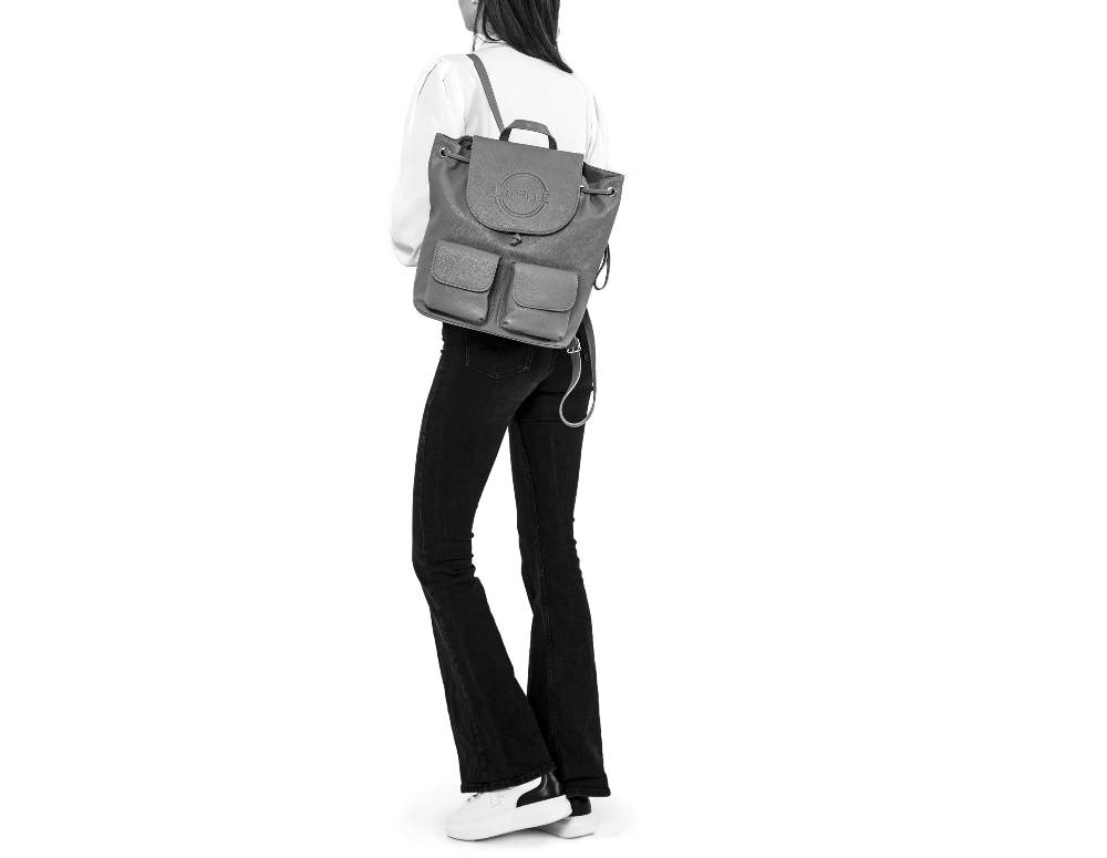 L.Pucci Sandra Orient Express Line Brown Backpack Qualità Garantita