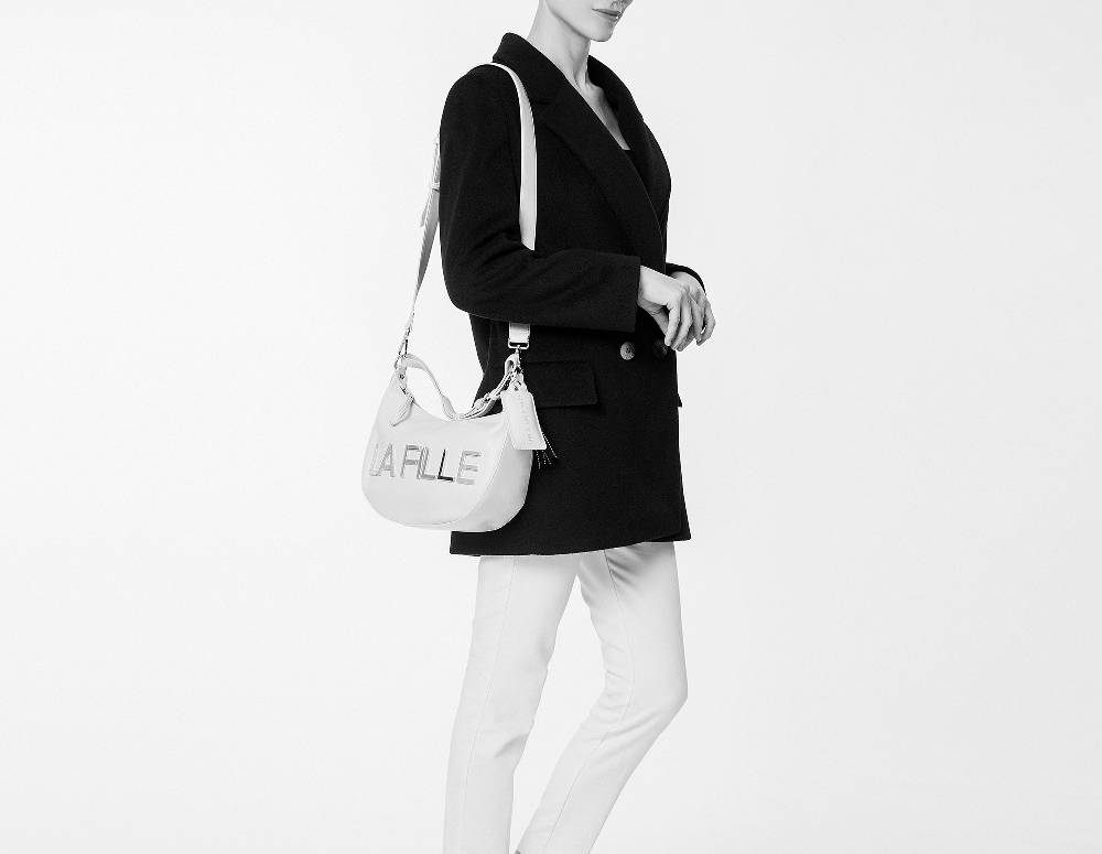 L.Pucci Rachel Metal Logo Line Black Vendita Calda
