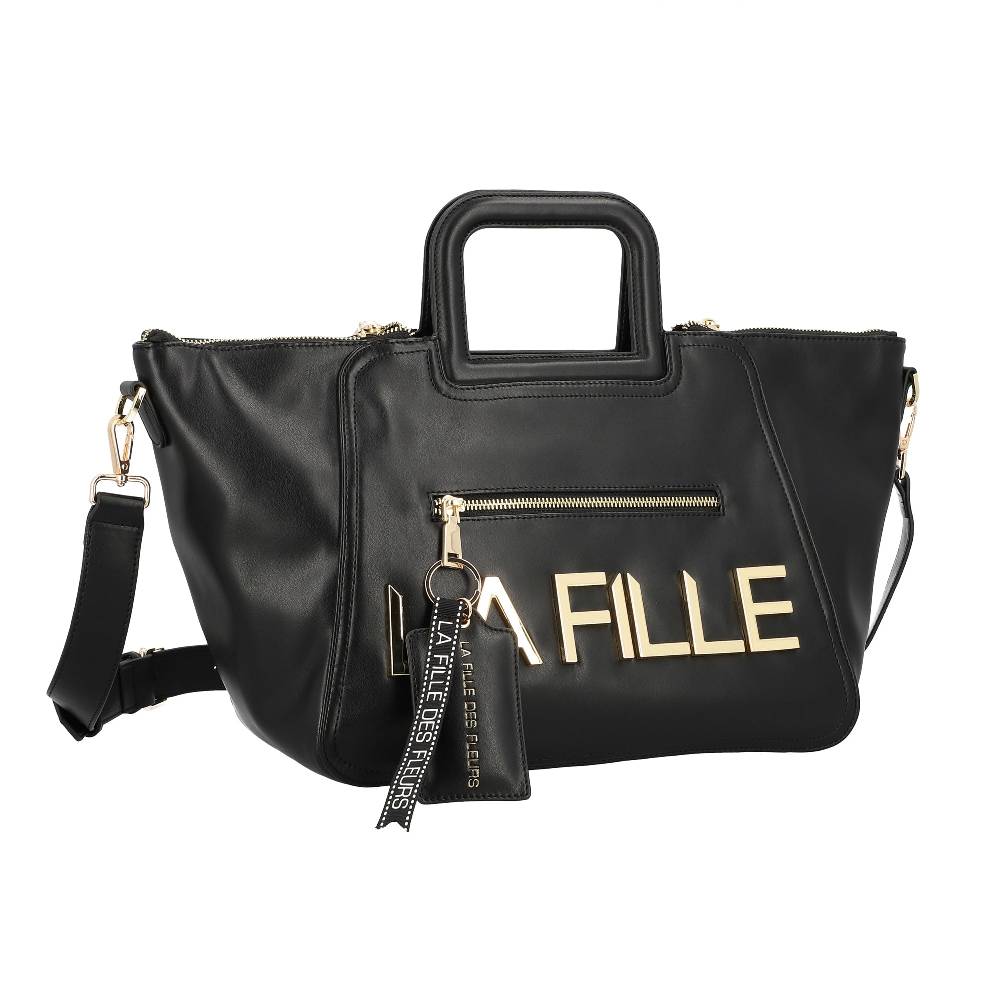 L.Pucci Savannah Metal Logo Line Black Vendita Economica