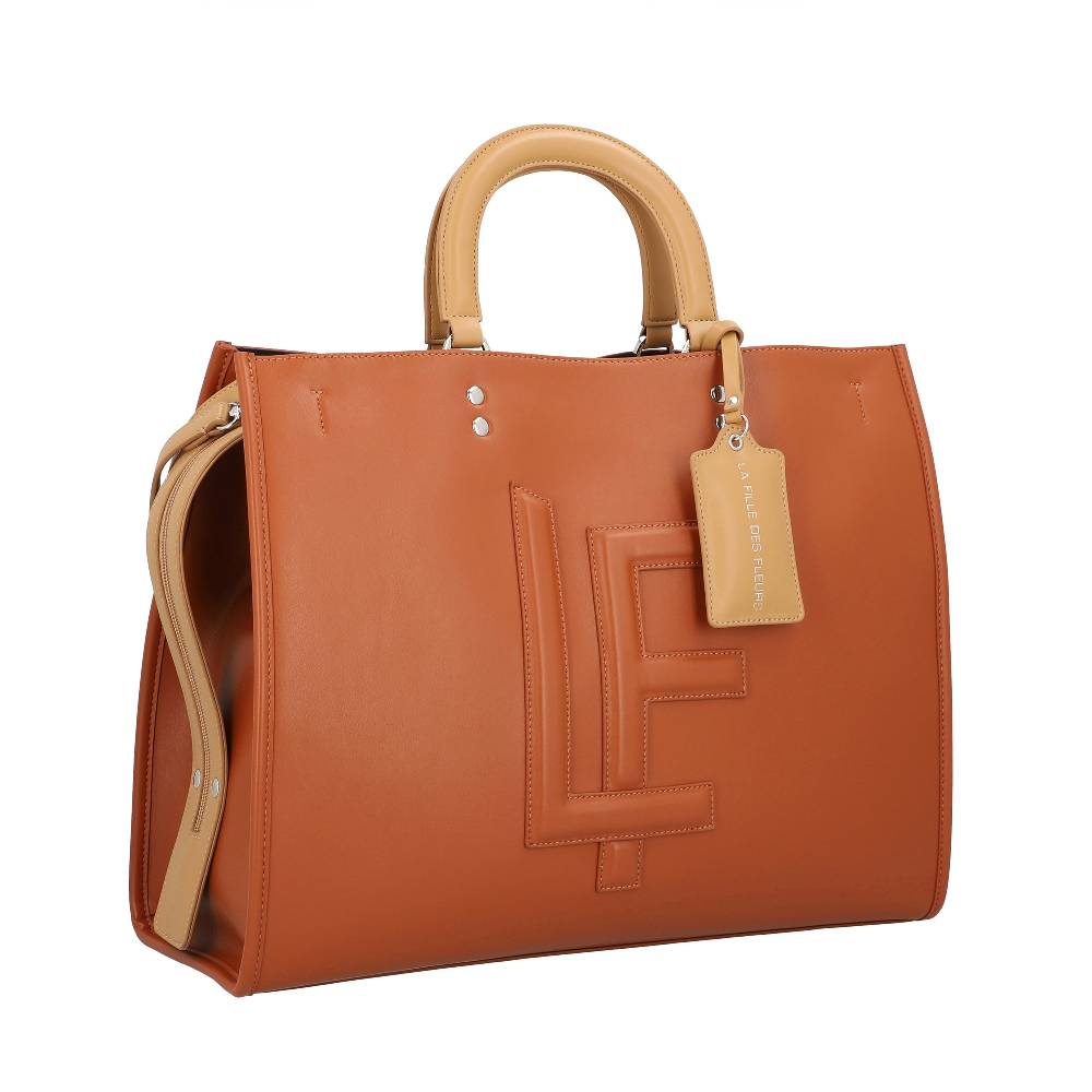 L.Pucci Keira Parisienne Hazelnut Leather Saldi Di Fabbrica
