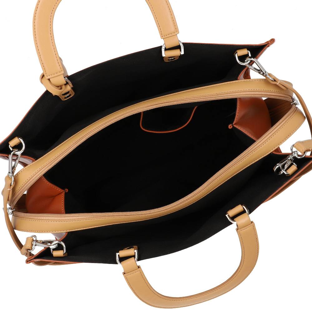 L.Pucci Keira Parisienne Hazelnut Leather Saldi Di Fabbrica