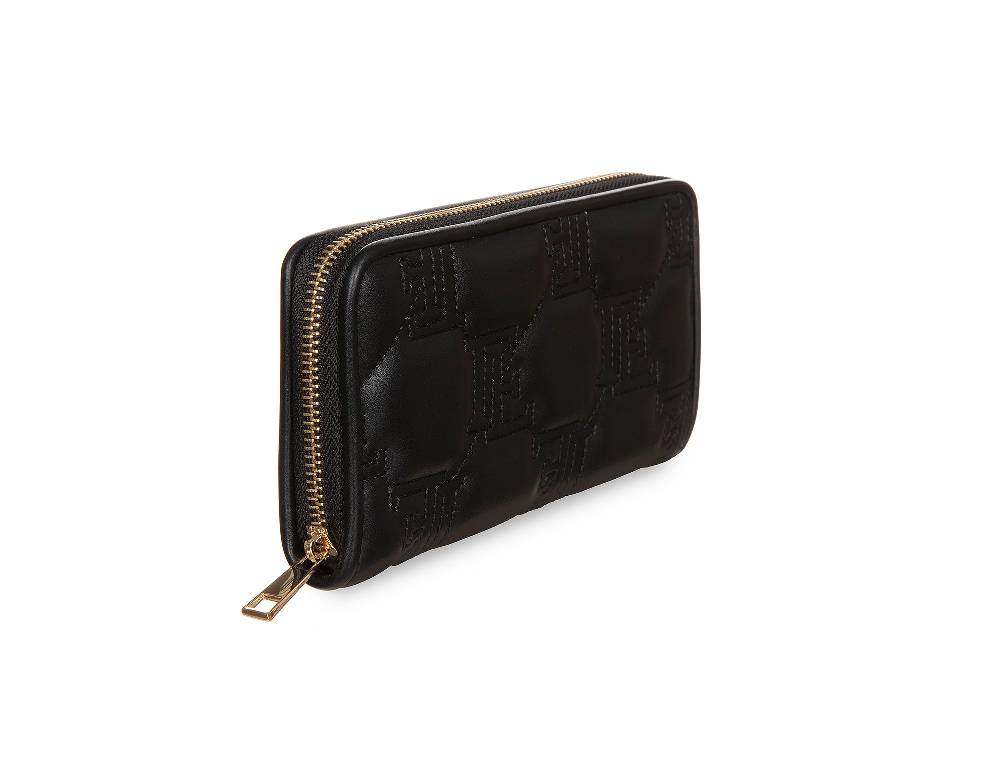L.Pucci Placida Logo Black Wallet Italia
