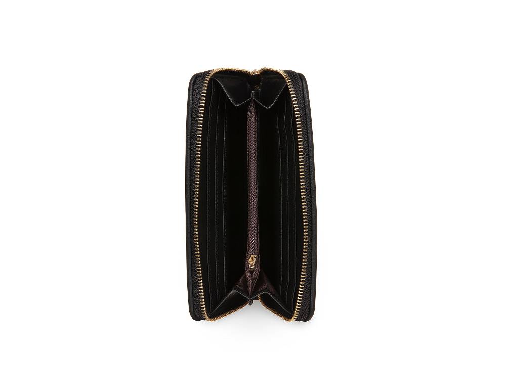 L.Pucci Placida Logo Black Wallet Italia