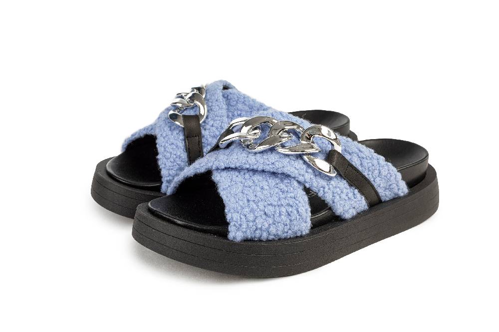 L.Pucci Slipper SA84028MS Light blue Italy