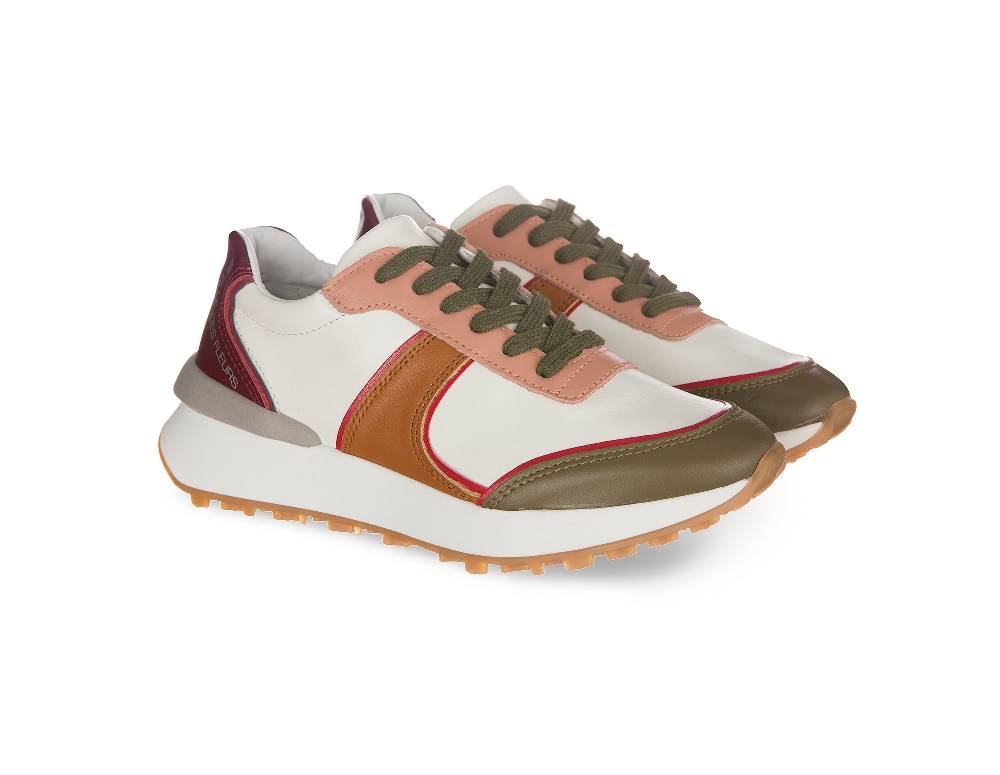 L.Pucci Missouri Leather White-Multi Consegna Veloce