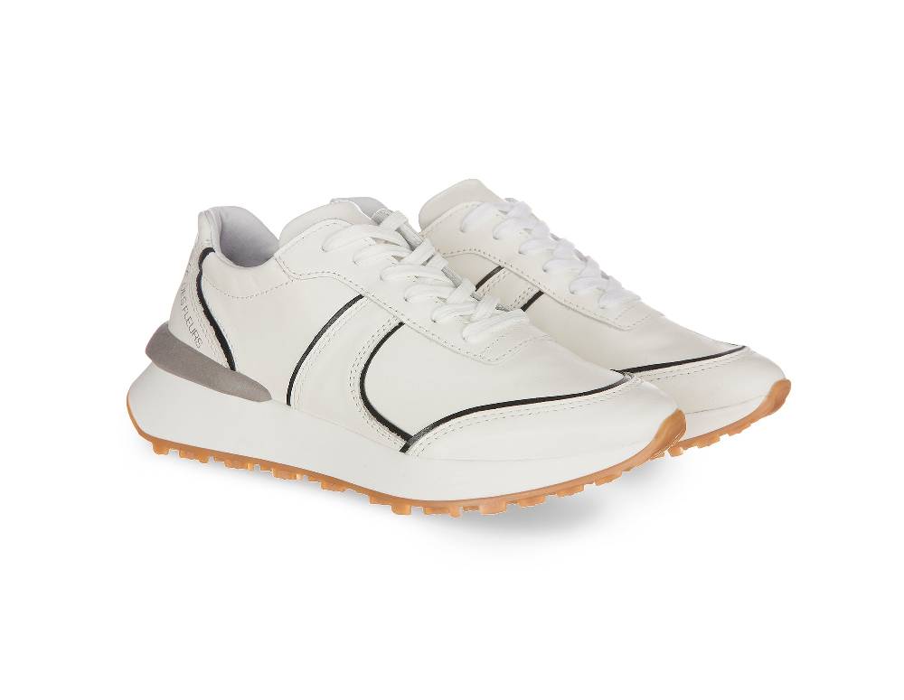 L.Pucci Missouri Leather White-Black Fino al 55% di sconto