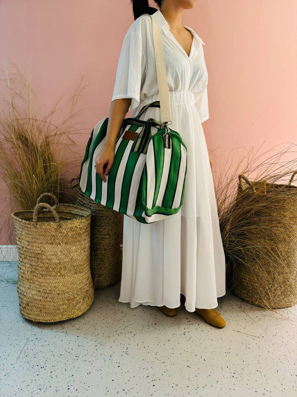 La Sellerie borsone TULUM verde Promozione Limitata