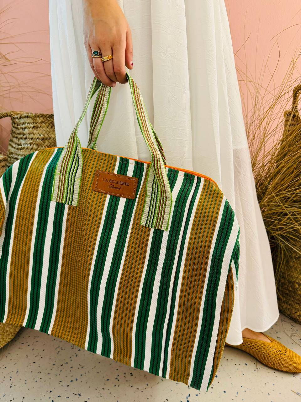 La Sellerie borsone TULUM arancio Only for today