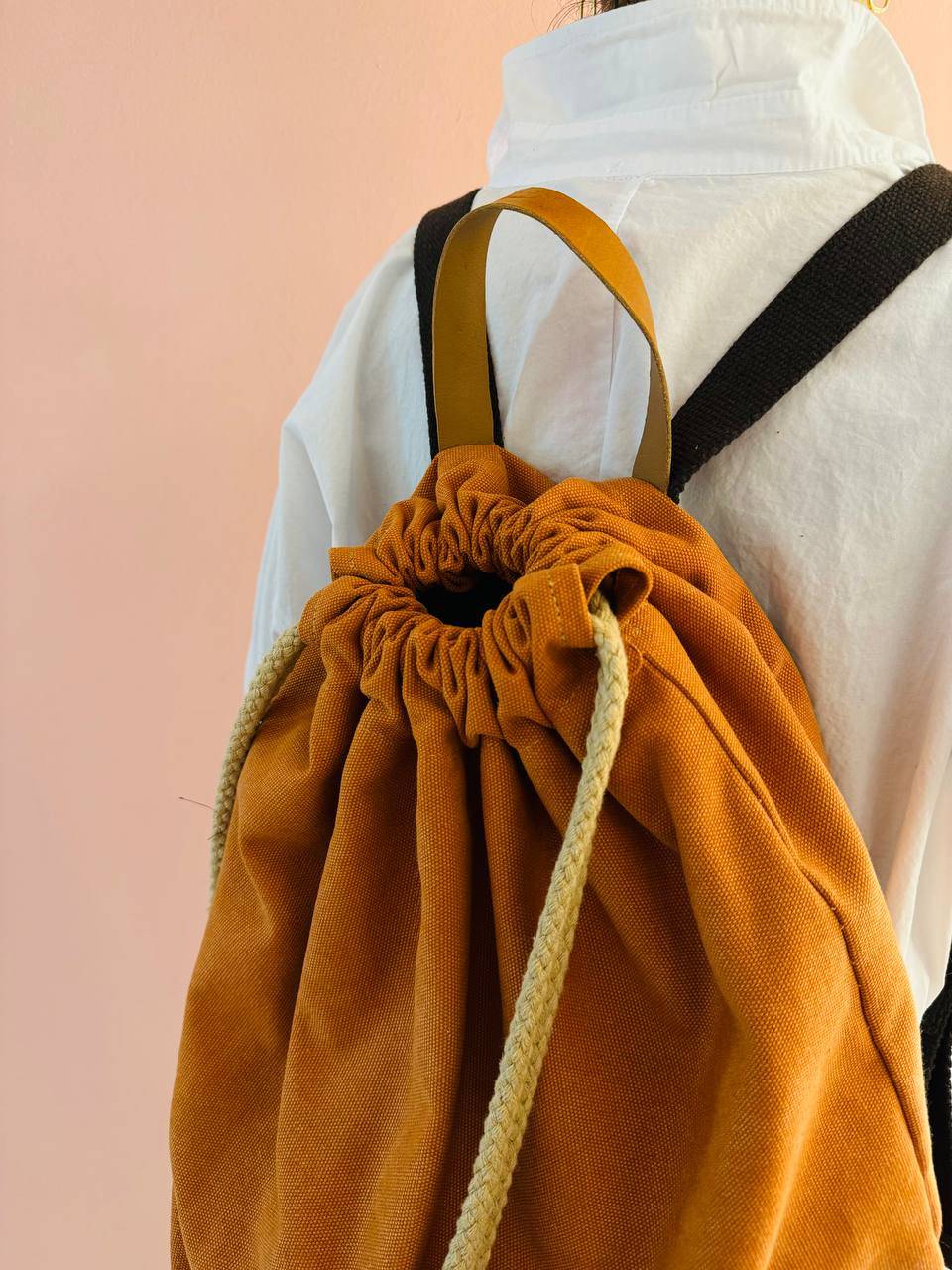 La Sellerie COUNTRY backpack orange Limitato a 3 giorni