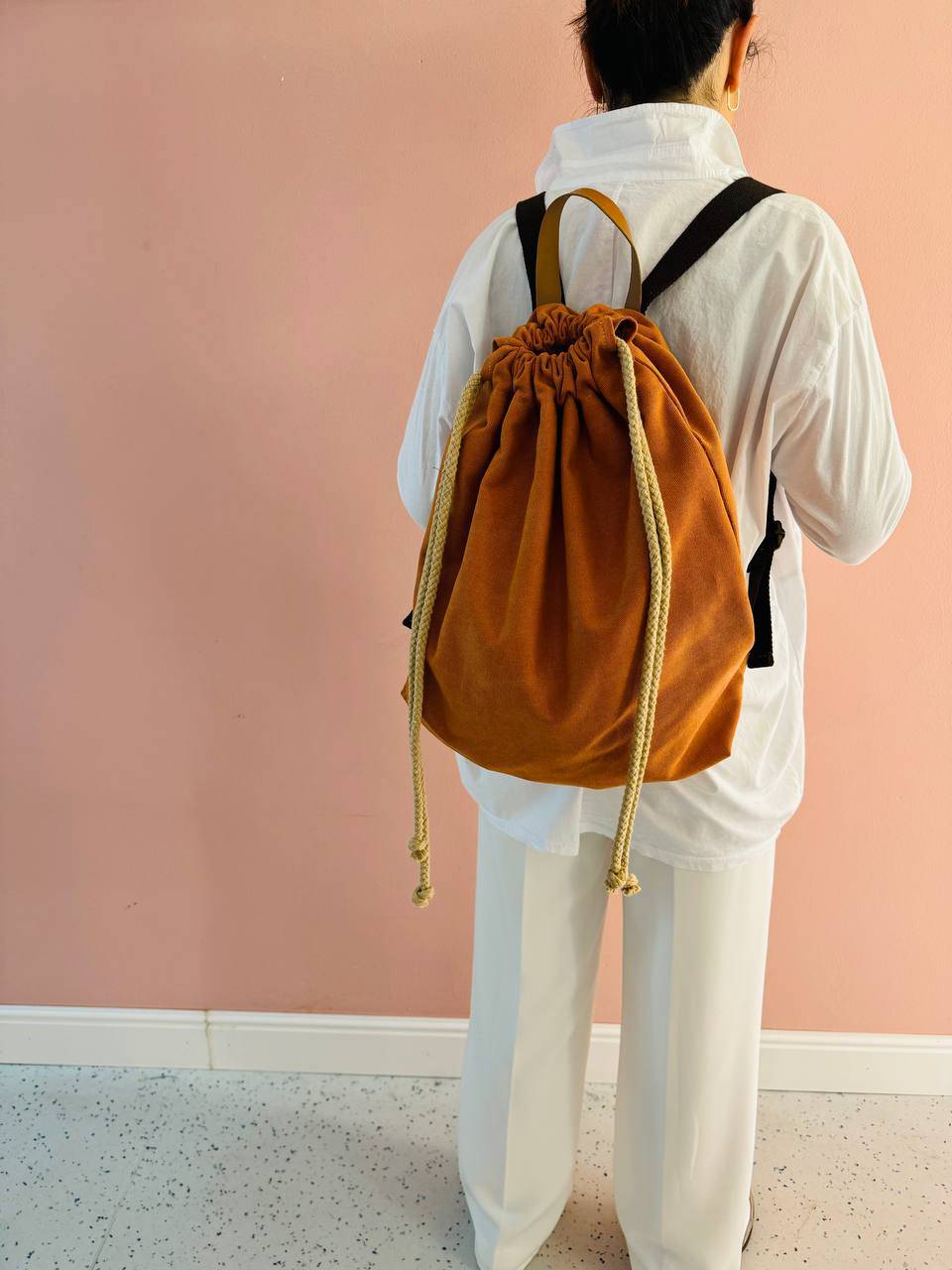 La Sellerie COUNTRY backpack orange Limitato a 3 giorni