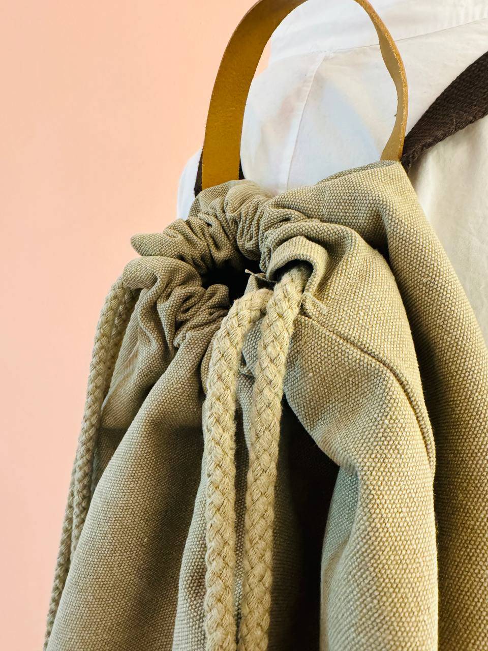 La Sellerie COUNTRY backpack beige Vendita Economica