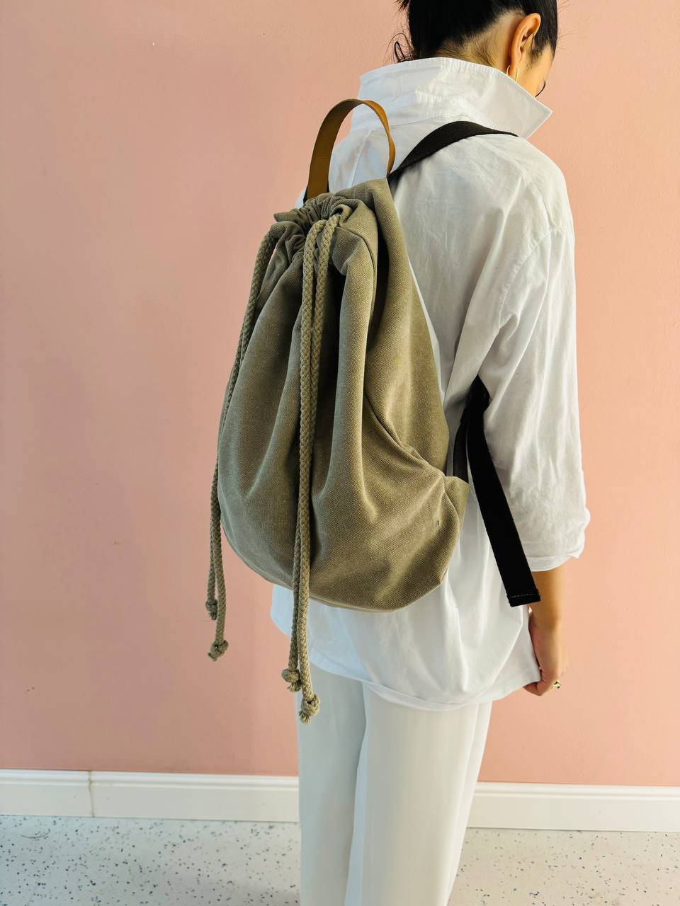 La Sellerie COUNTRY backpack beige Vendita Economica