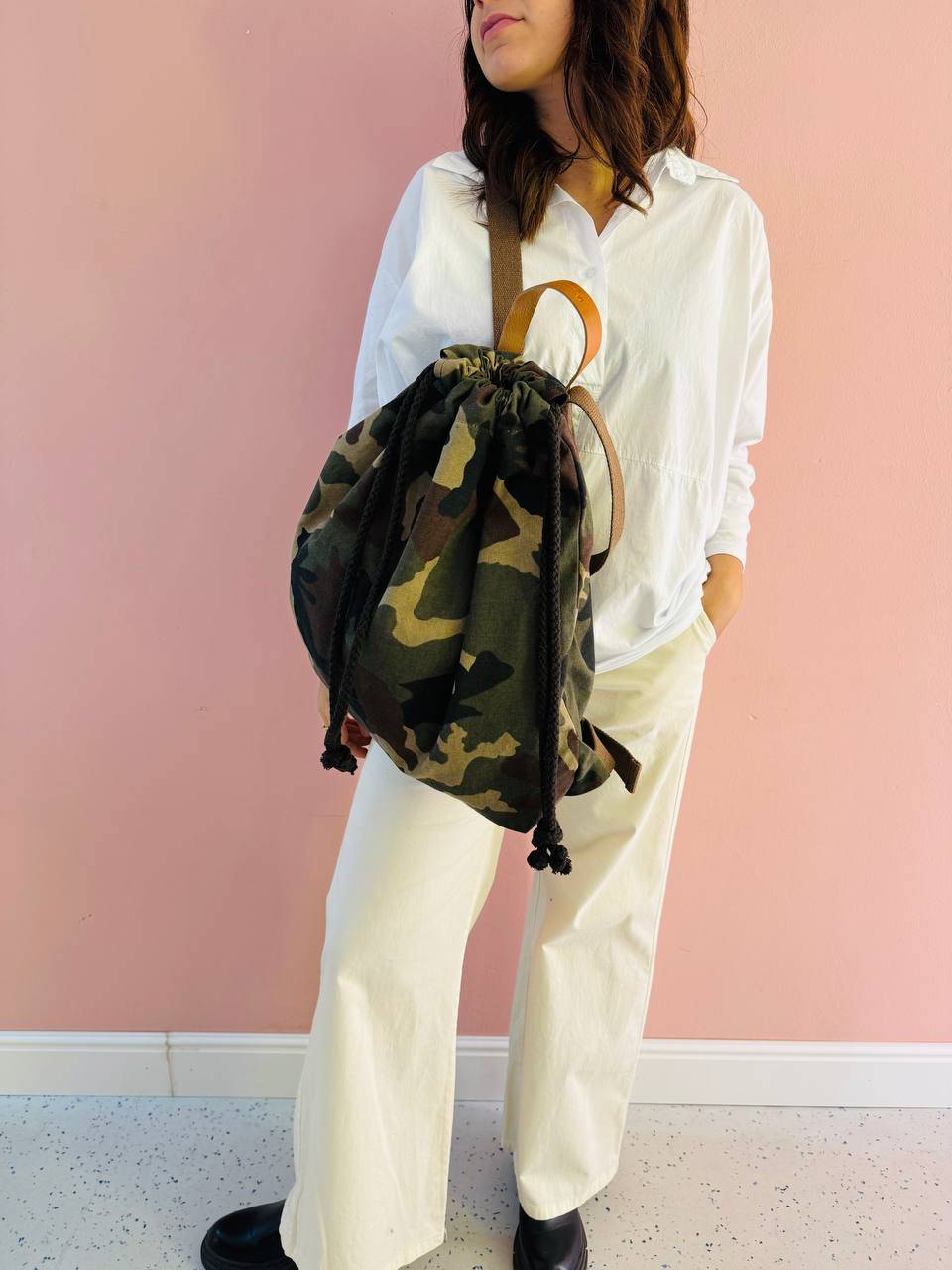 La Sellerie COUNTRY backpack military Negozio