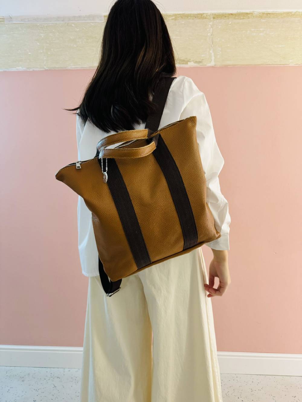 La Sellerie Zaino Borsa Milano BROWN Nuova