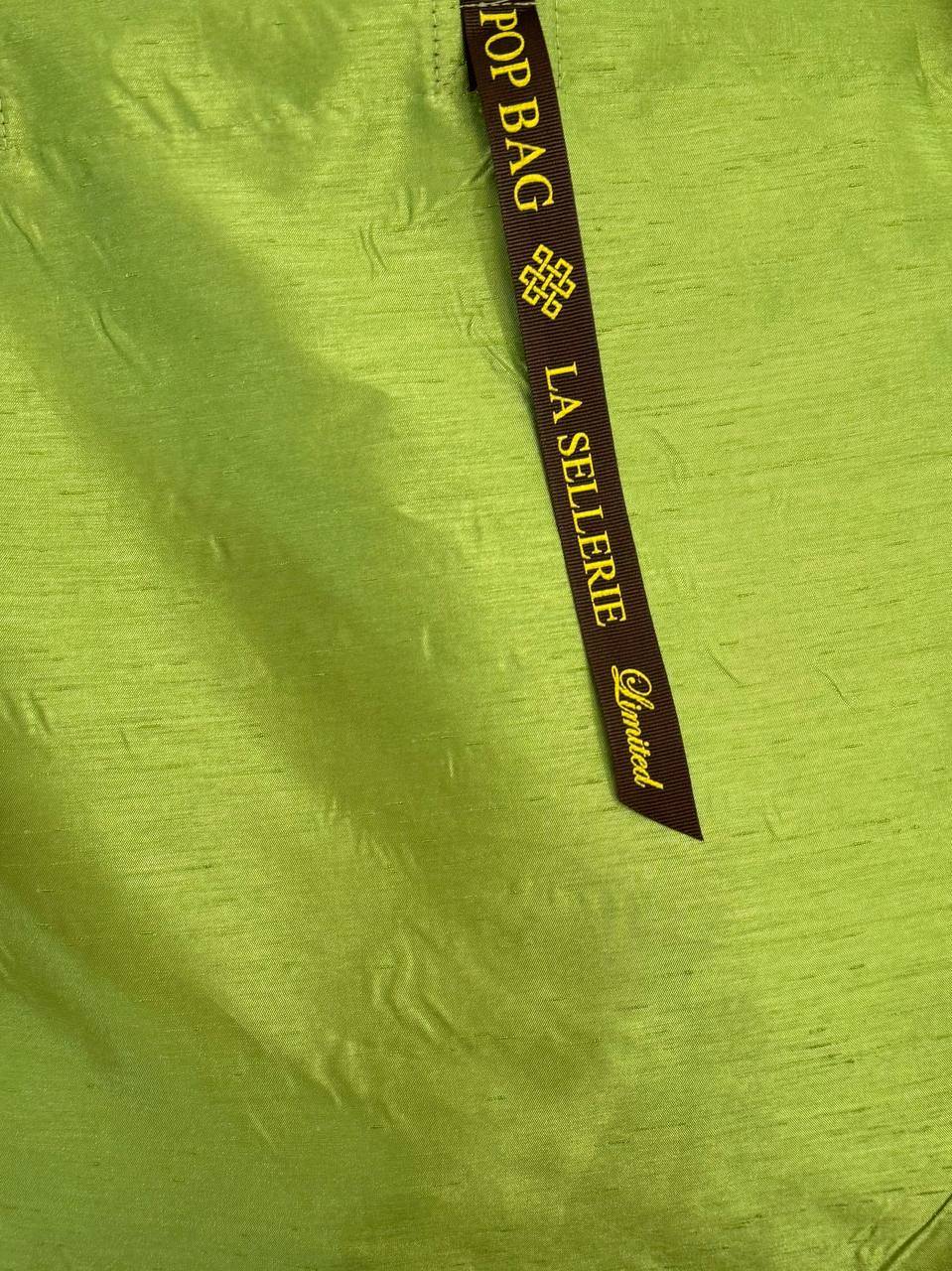La Sellerie POP BAG Shantung verde mela Acquista Ora