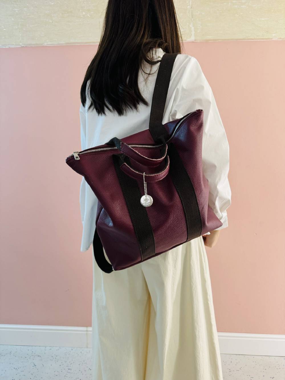 La Sellerie Zaino Borsa Milano PURPLE Affare Del Giorno