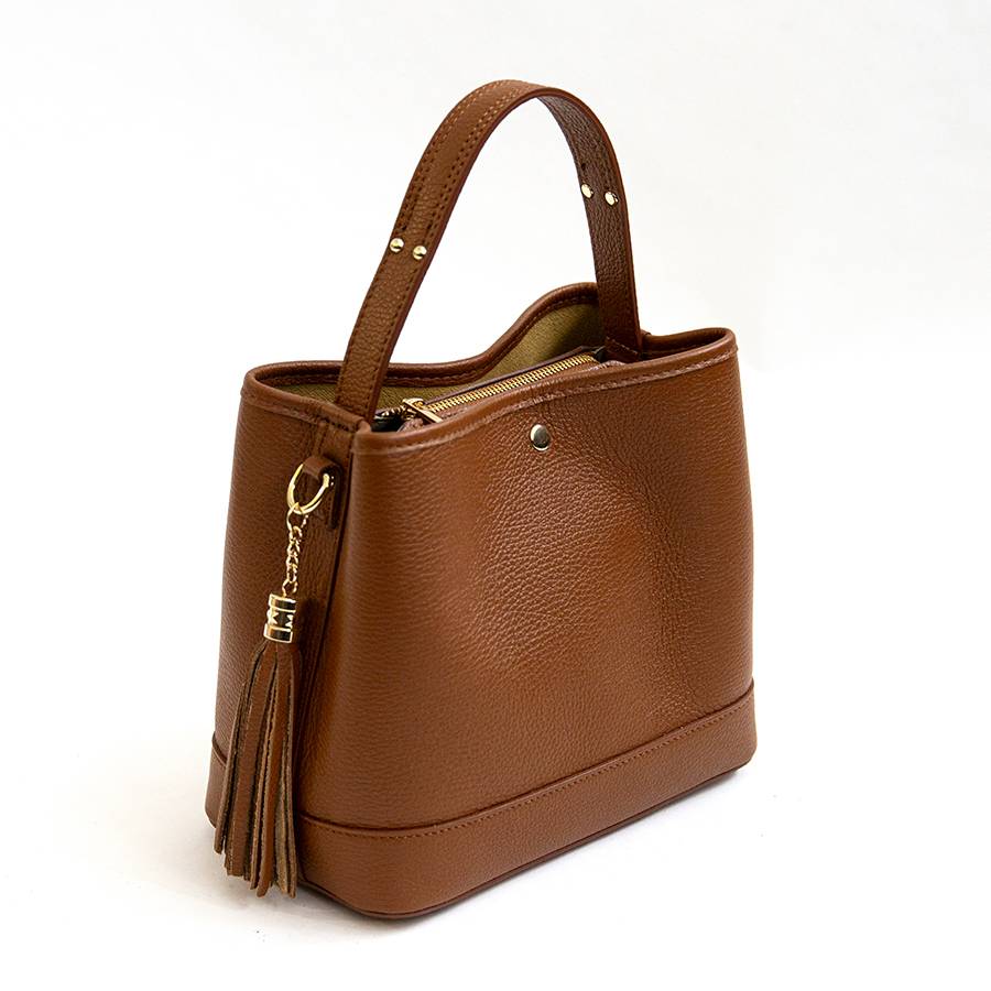 ﻿Laura Di Maggio CIPRO – Borsa in pelle cuoio Acquista Ora