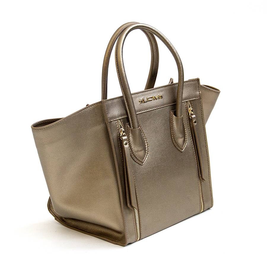 Laura Di Maggio ALIA – Borsa a trapezio in pelle saffiano bronzo Affare Del Giorno