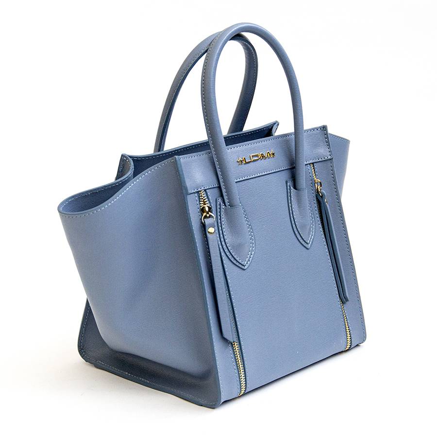 Laura Di Maggio ALIA – Borsa a trapezio in pelle saffiano avio Novità