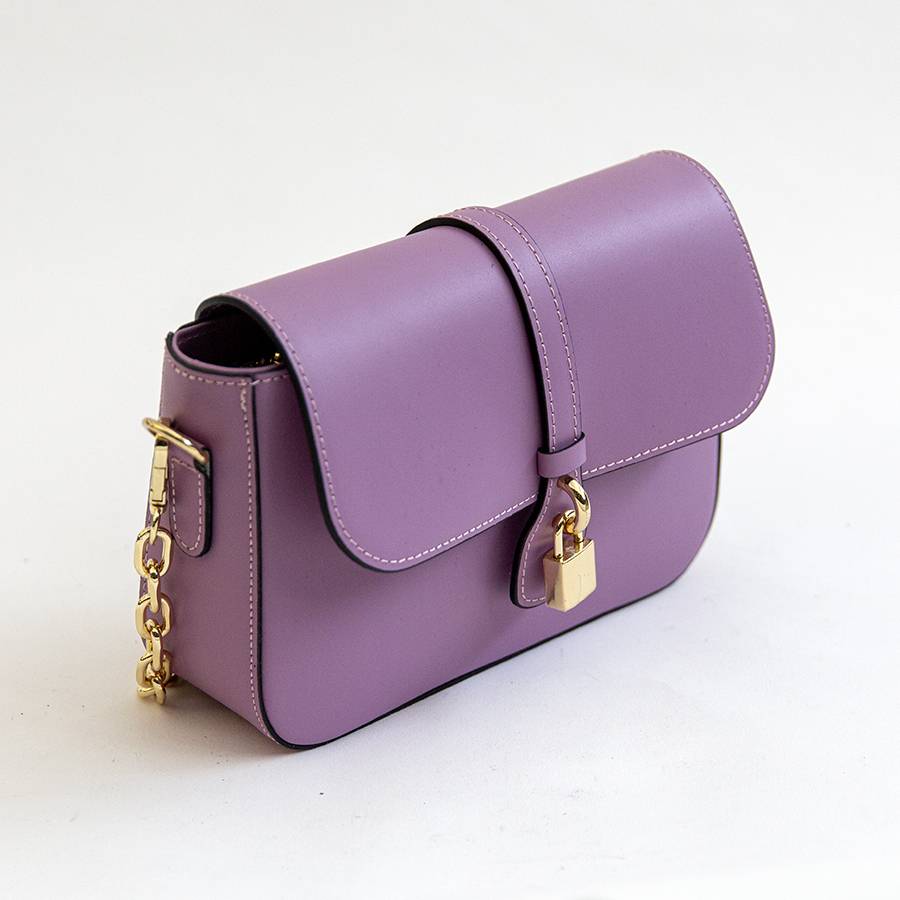 Laura Di Maggio DEA – Postina in pelle elegant lilla In Vendita