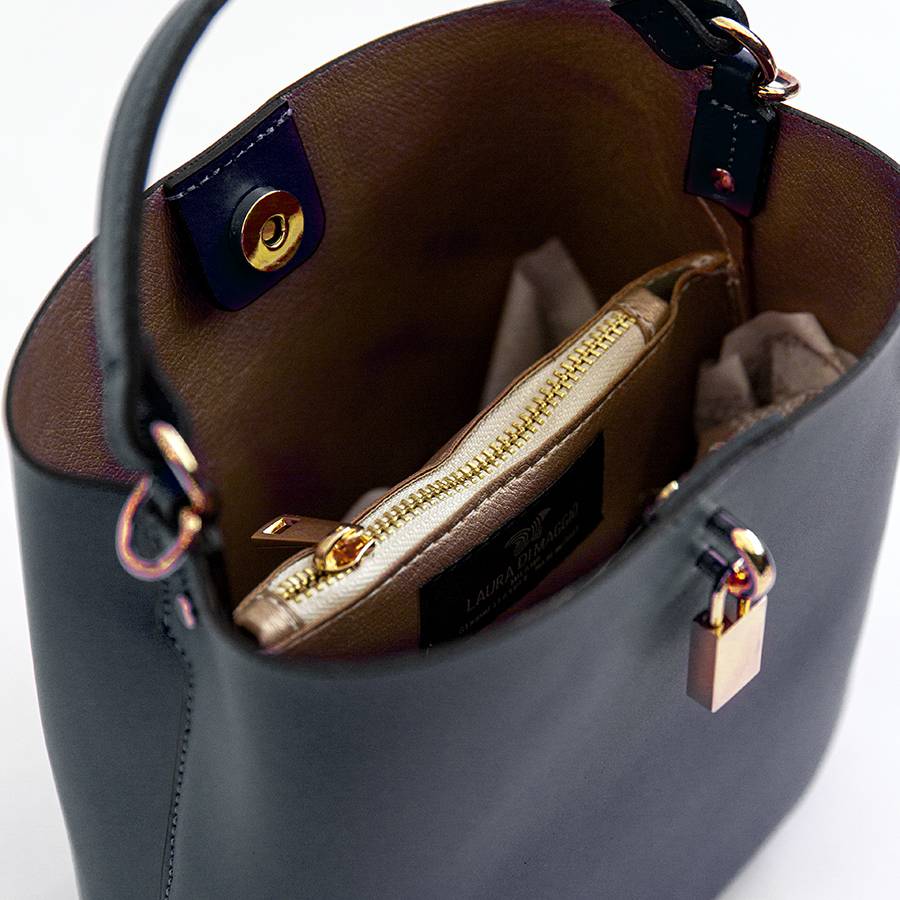 Laura Di Maggio WAVE – Borsa in pelle elegant blu notte Saldi