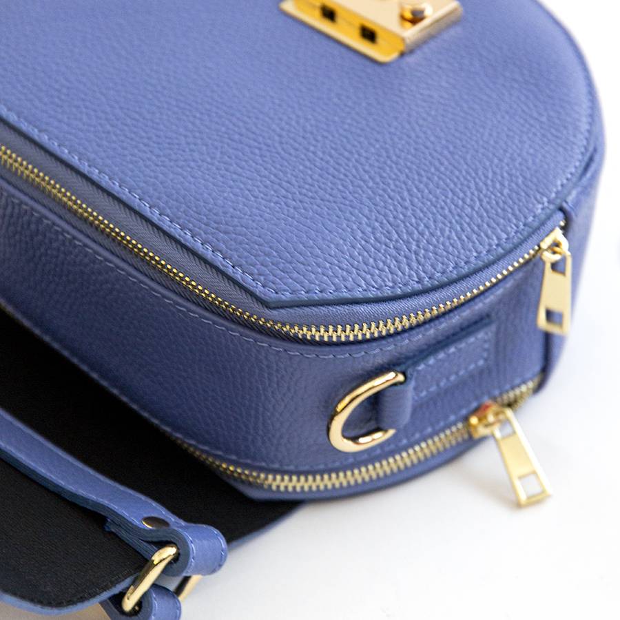 Laura Di Maggio CIRCLE – Borsa tonda in pelle glicine Offerte