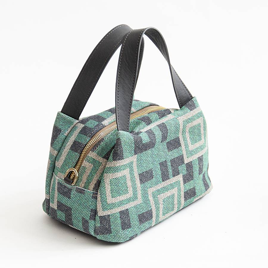Laura Di Maggio FANTASY – Bauletto in camoscio stampato tiffany Vendita Economica