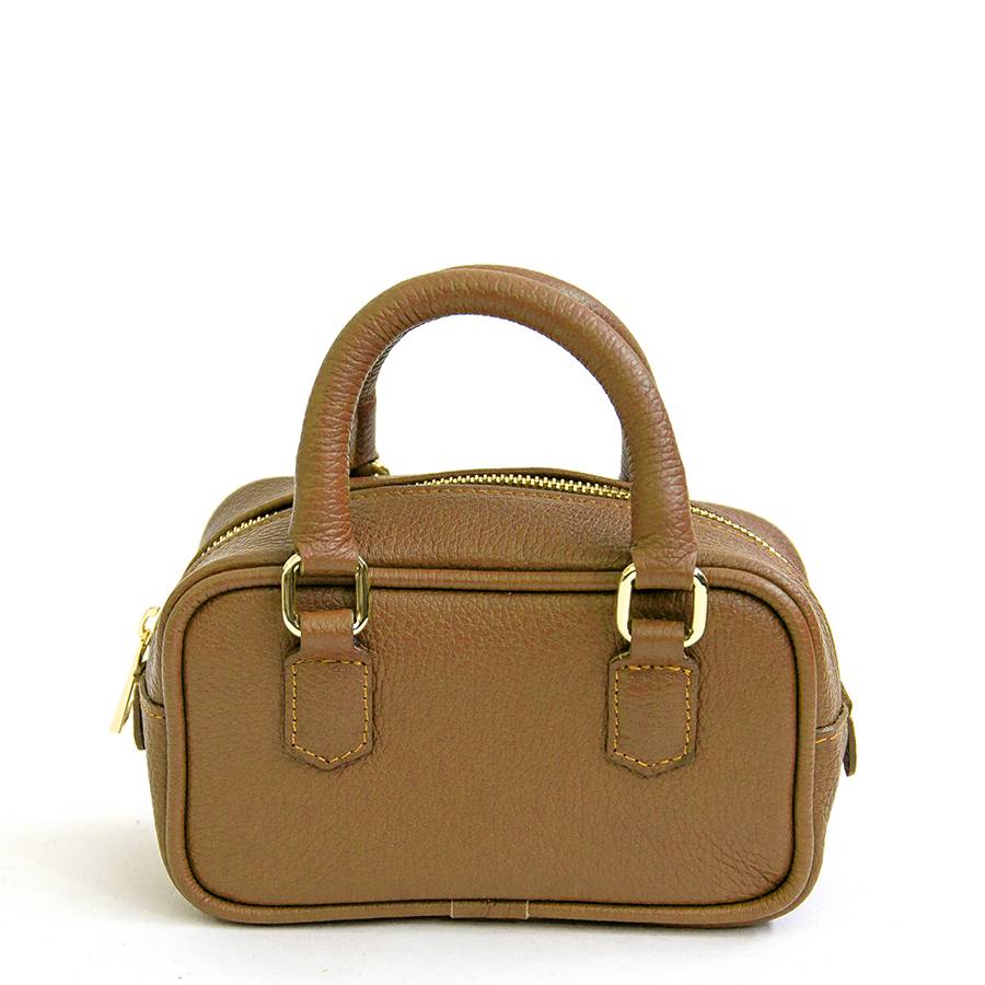Laura Di Maggio NENA – Miny bauletto in pelle cuoio Vendite Flash