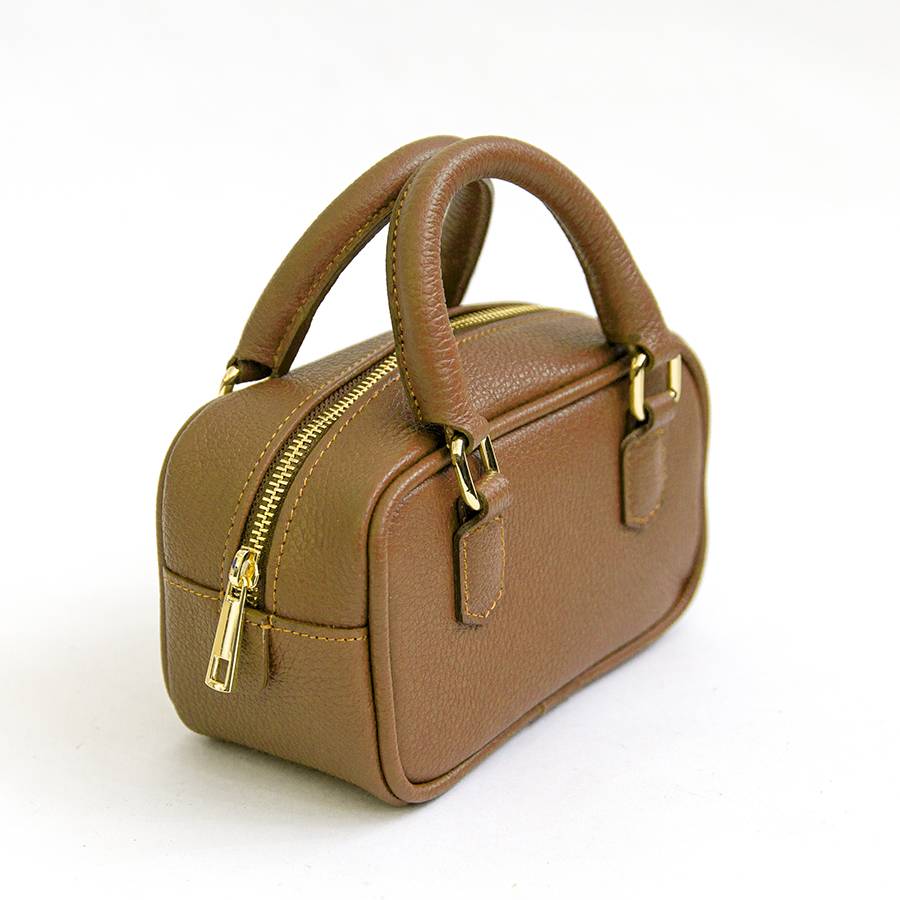 Laura Di Maggio NENA – Miny bauletto in pelle cuoio Vendite Flash