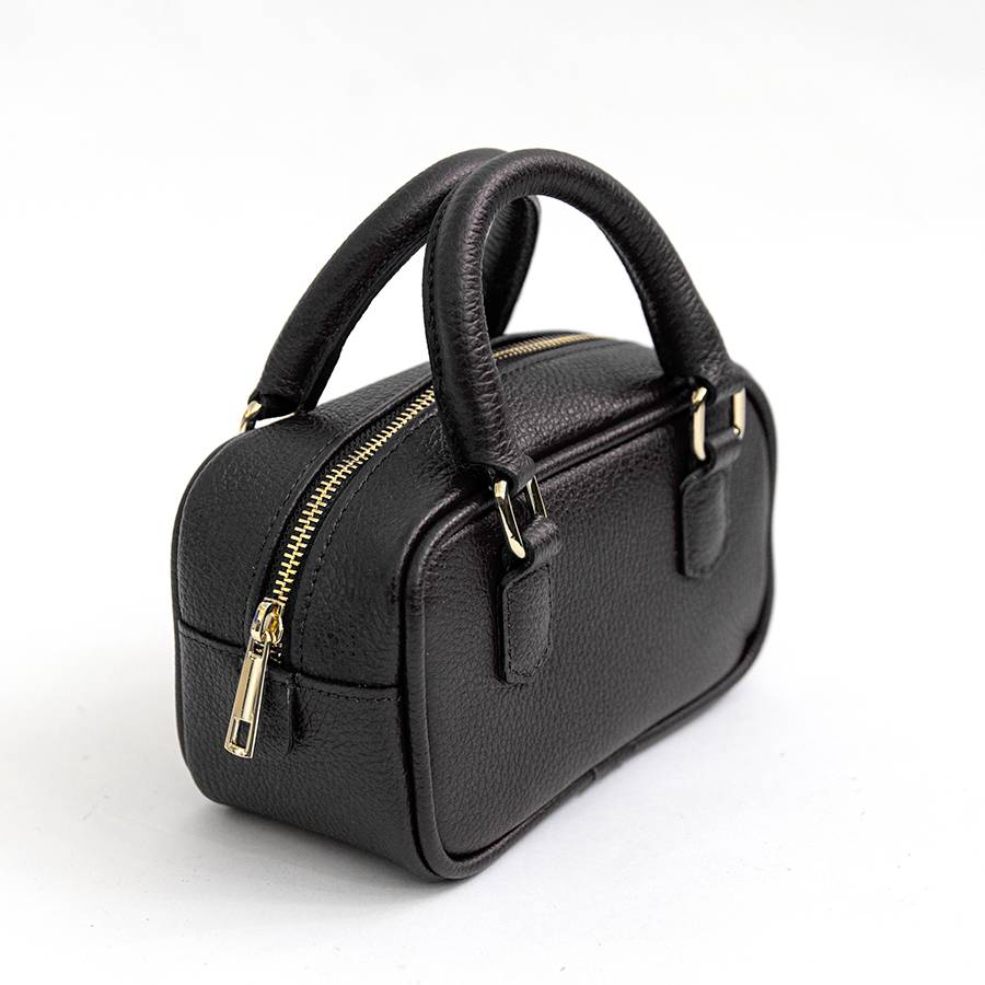 Laura Di Maggio NENA – Miny bauletto in pelle nero Negozio