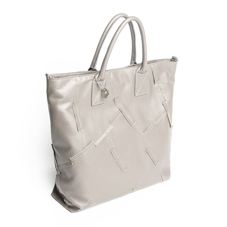 Laura Di Maggio UMA – Tote bag in pelle nappa tortora Moda