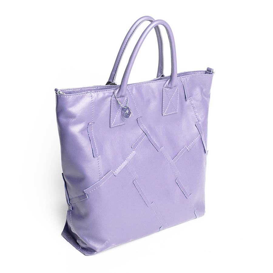 Laura Di Maggio UMA – Tote bag in pelle nappa lavanda Italy