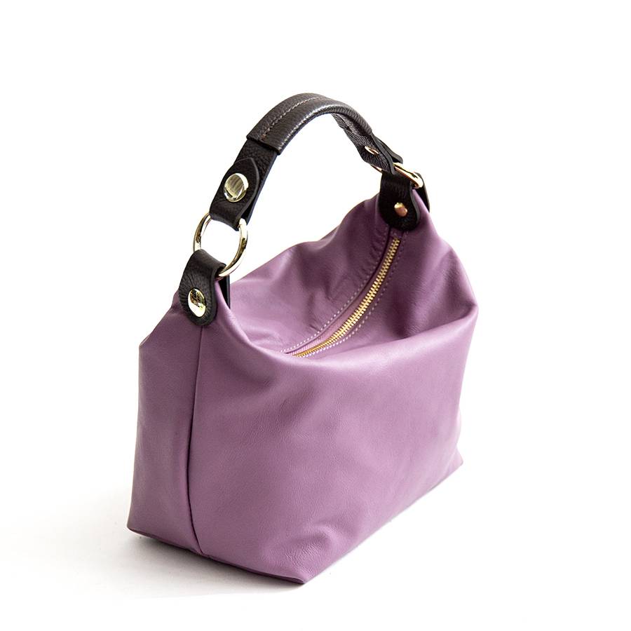 Laura Di Maggio DEMY SMALL – Sacca in pelle nappa lavanda Acquista Ora
