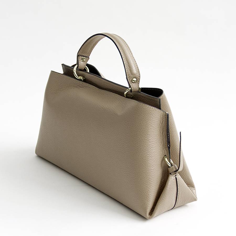 Laura Di Maggio ALEXA – borsa strutturata in pelle dollaro taupe Sottocosto