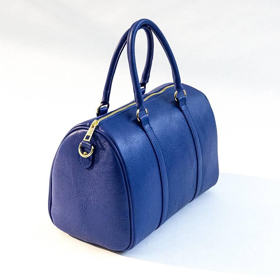 Laura Di Maggio BUBBLE – Bauletto in pelle dollaro blu Moda