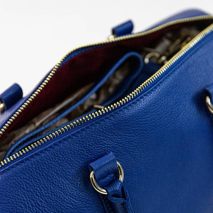 Laura Di Maggio BUBBLE – Bauletto in pelle dollaro blu Moda