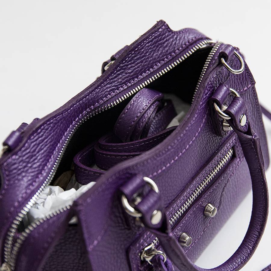 Laura Di Maggio BARCELLONA SMALL – bauletto in pelle viola Promozione