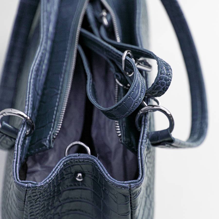 Laura Di Maggio MISTY – bauletto in pelle stampa cocco avio Offerta