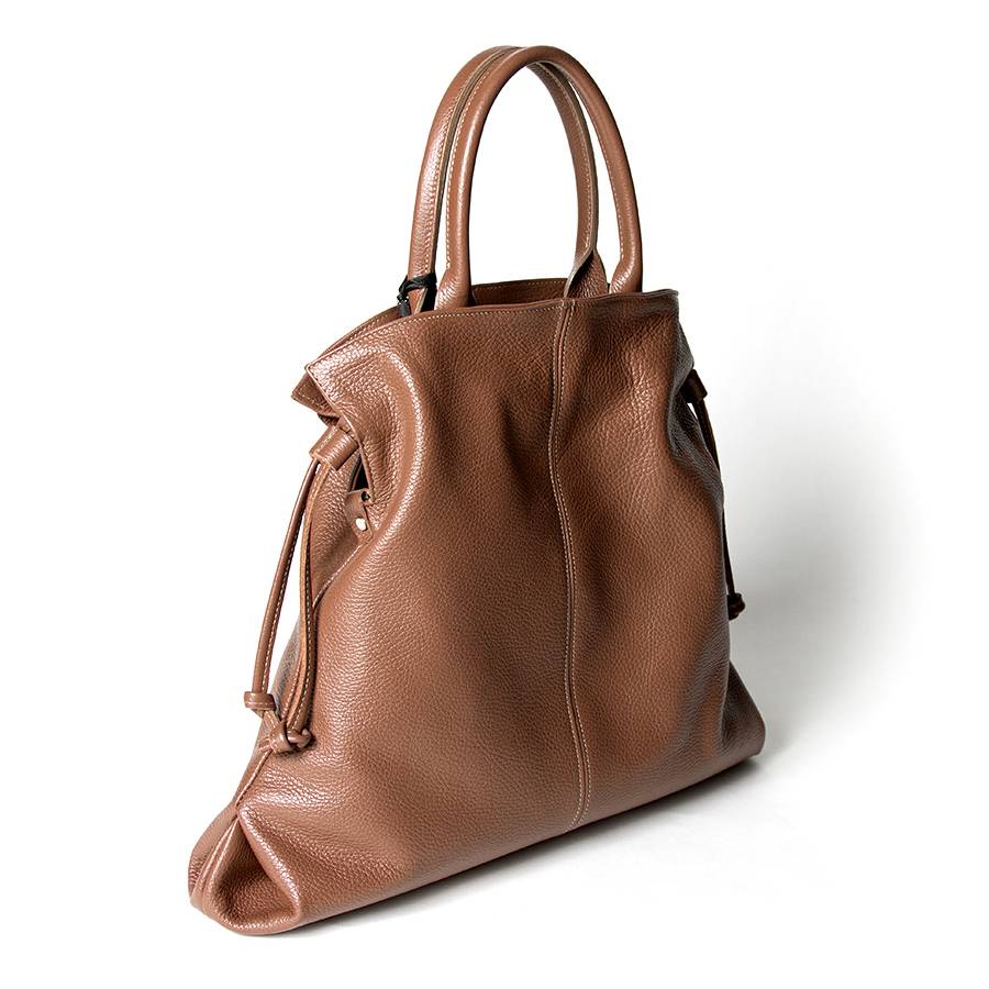 Laura Di Maggio GLORIA – borsa a sacco in pelle cuoio Saldi Di Fabbrica