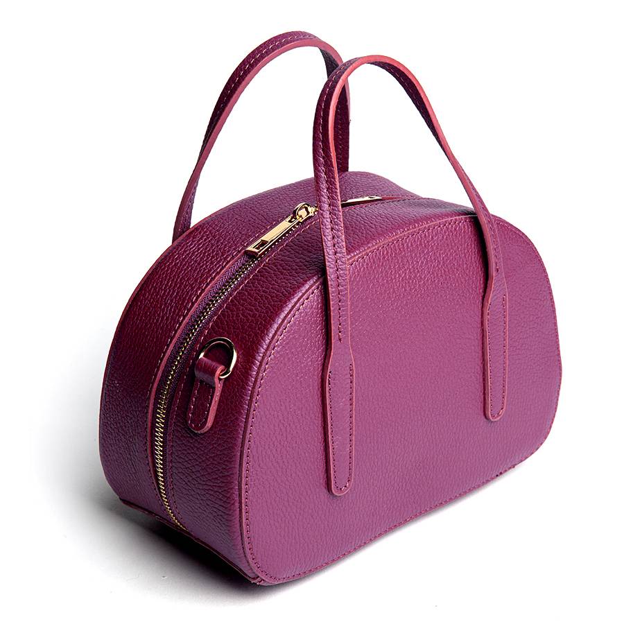 Laura Di Maggio LUNA – Bauletto in pelle dollaro vinaccia Vendite Flash