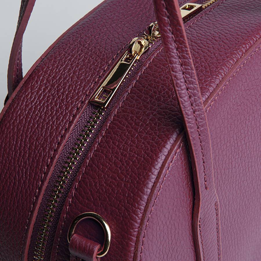 Laura Di Maggio LUNA – Bauletto in pelle dollaro vinaccia Vendite Flash