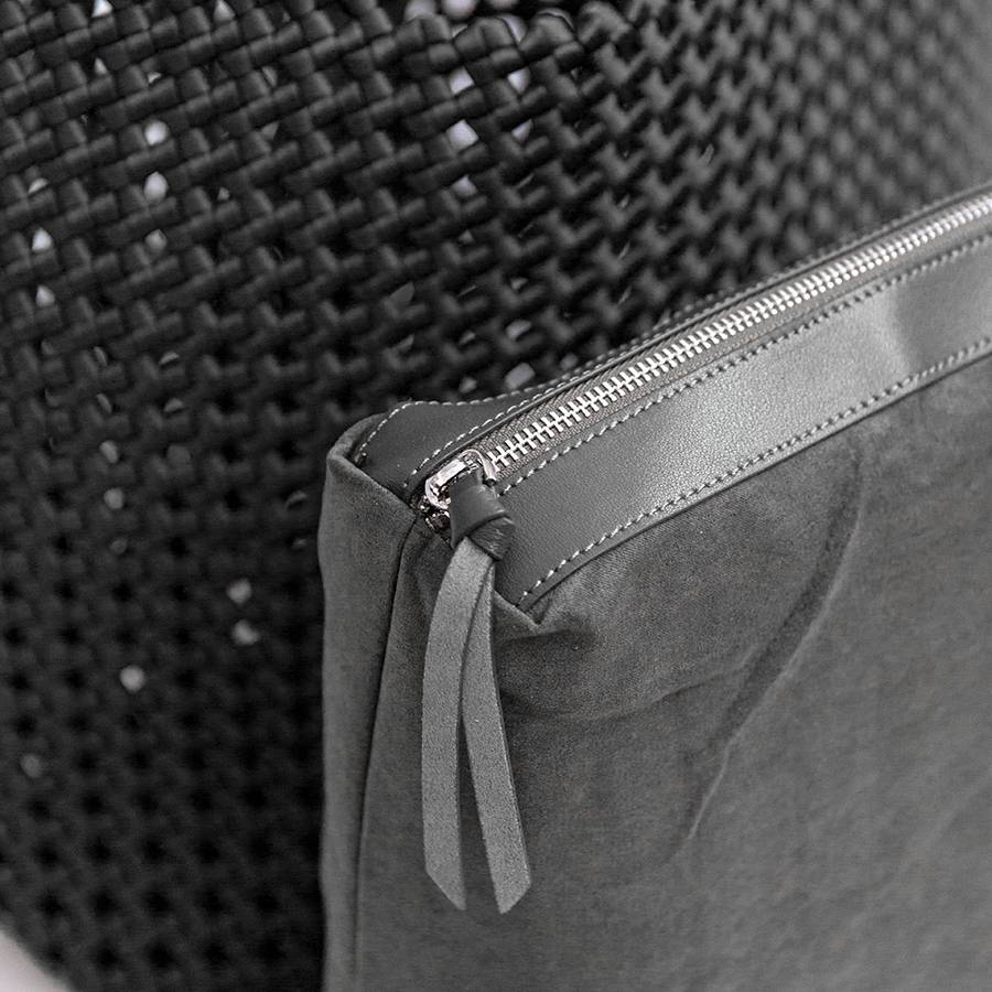 Laura Di Maggio KENDRA – Borsa intrecciata in raso nero Moda
