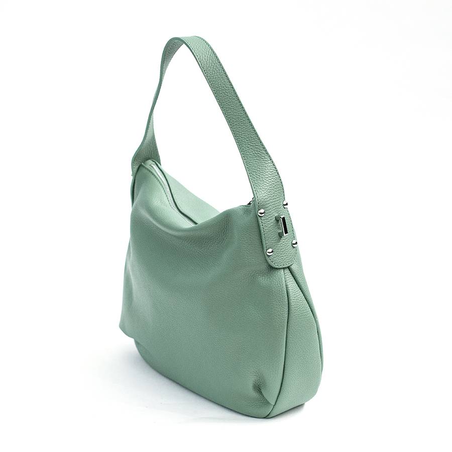 Laura Di Maggio NESSY – Sacca in pelle verde menta Italy