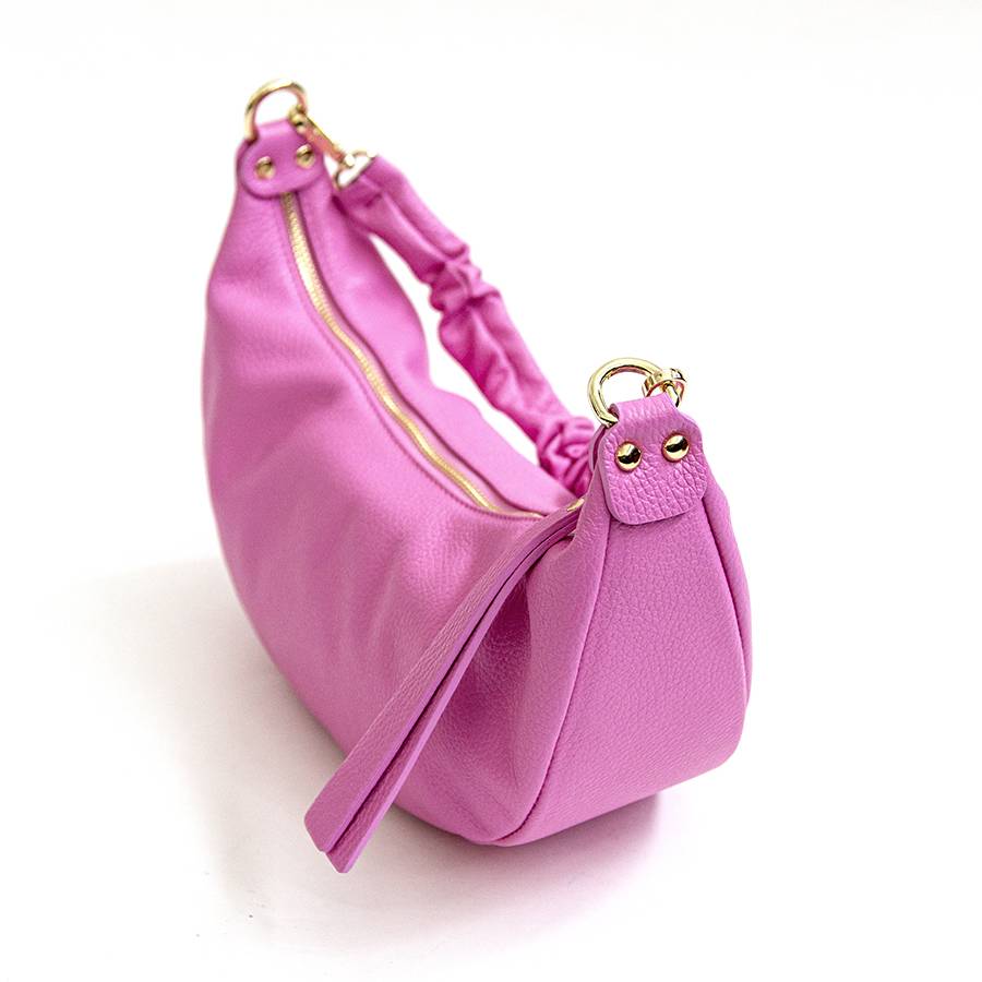 Laura Di Maggio SUSAN – Baguette in pelle rosa Qualità