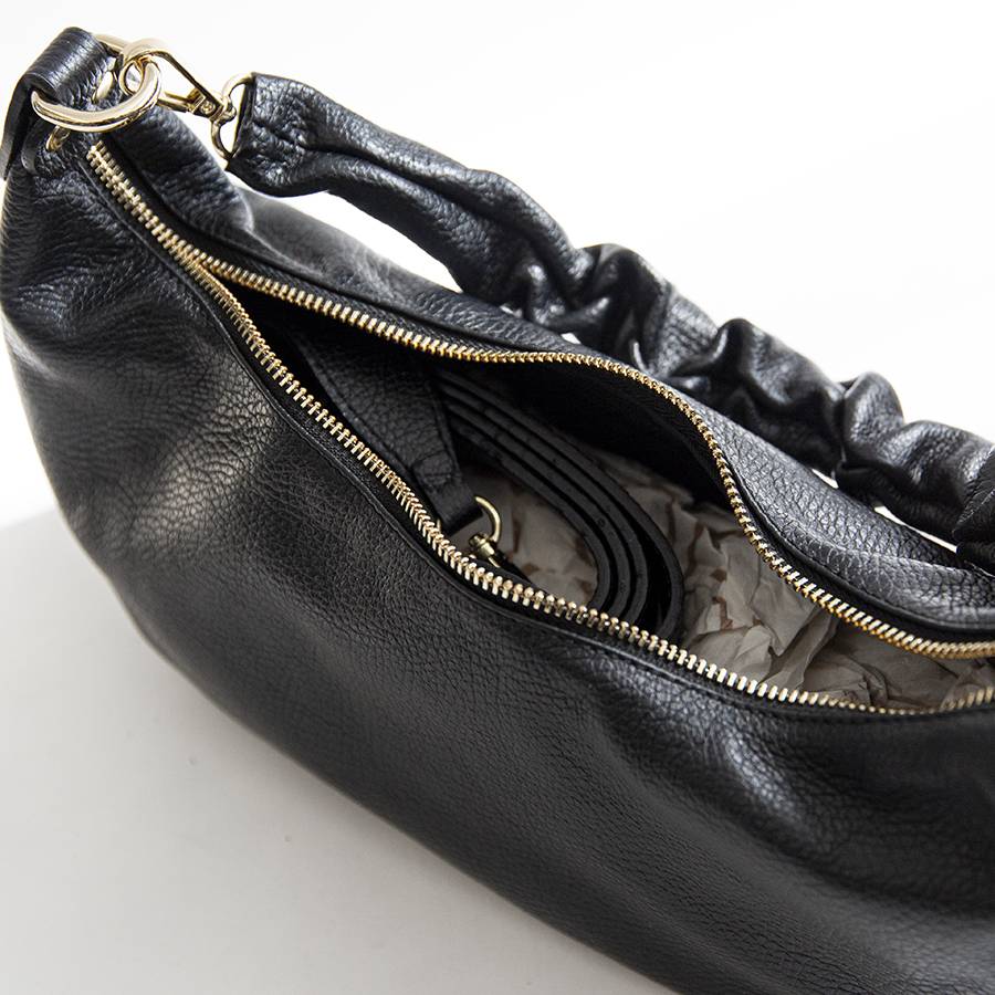 Laura Di Maggio SUSAN – Baguette in pelle nera Vendita